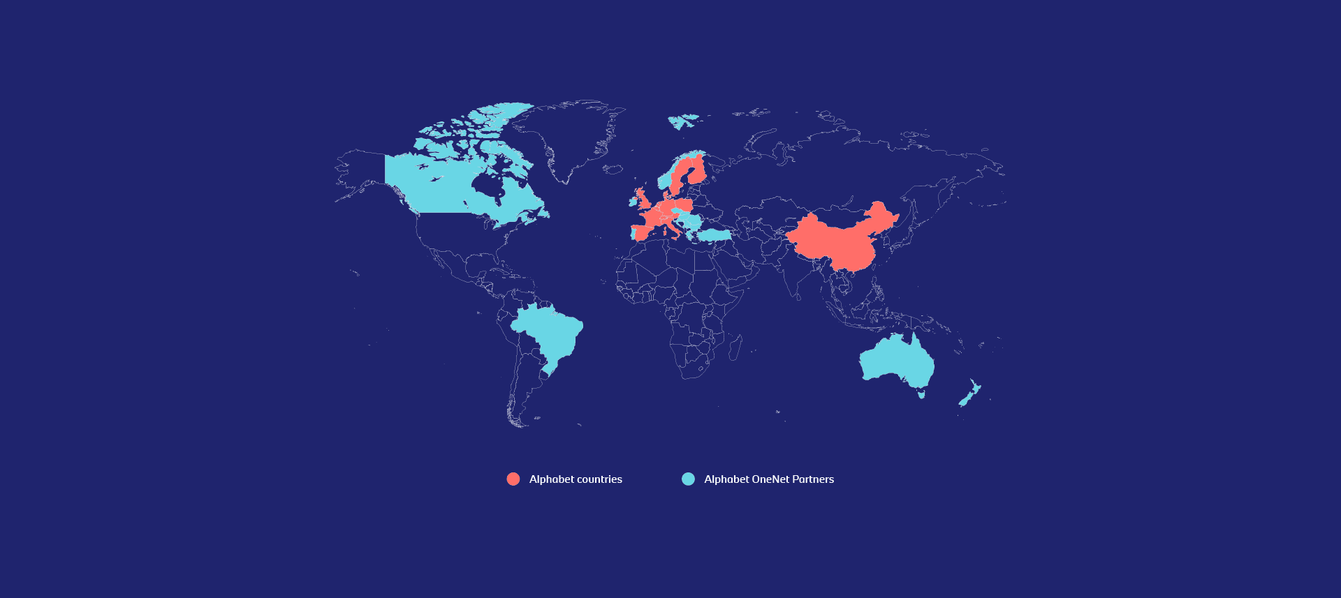 Alphabet World Map