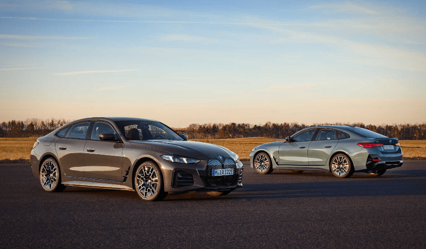 Image of the *NEW* BMW i4 and the new BMW 4 Series Gran Coupé