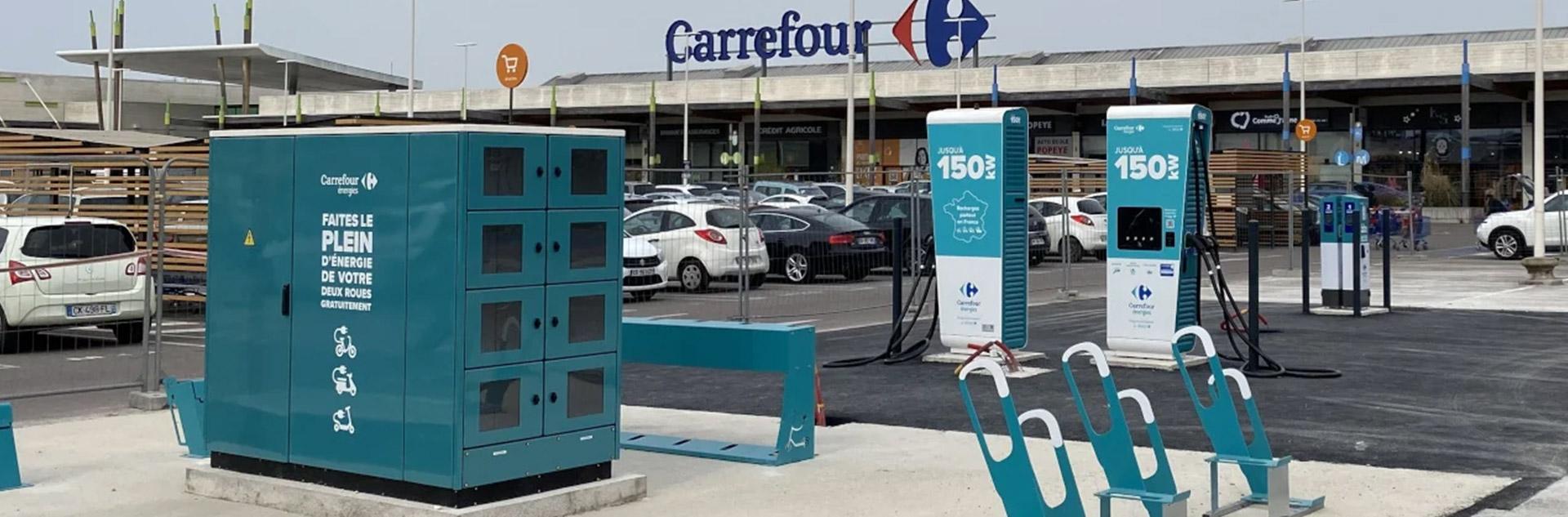 Carrefour prévoit le déploiement de 5 000 points de charge d’ici à 2025 