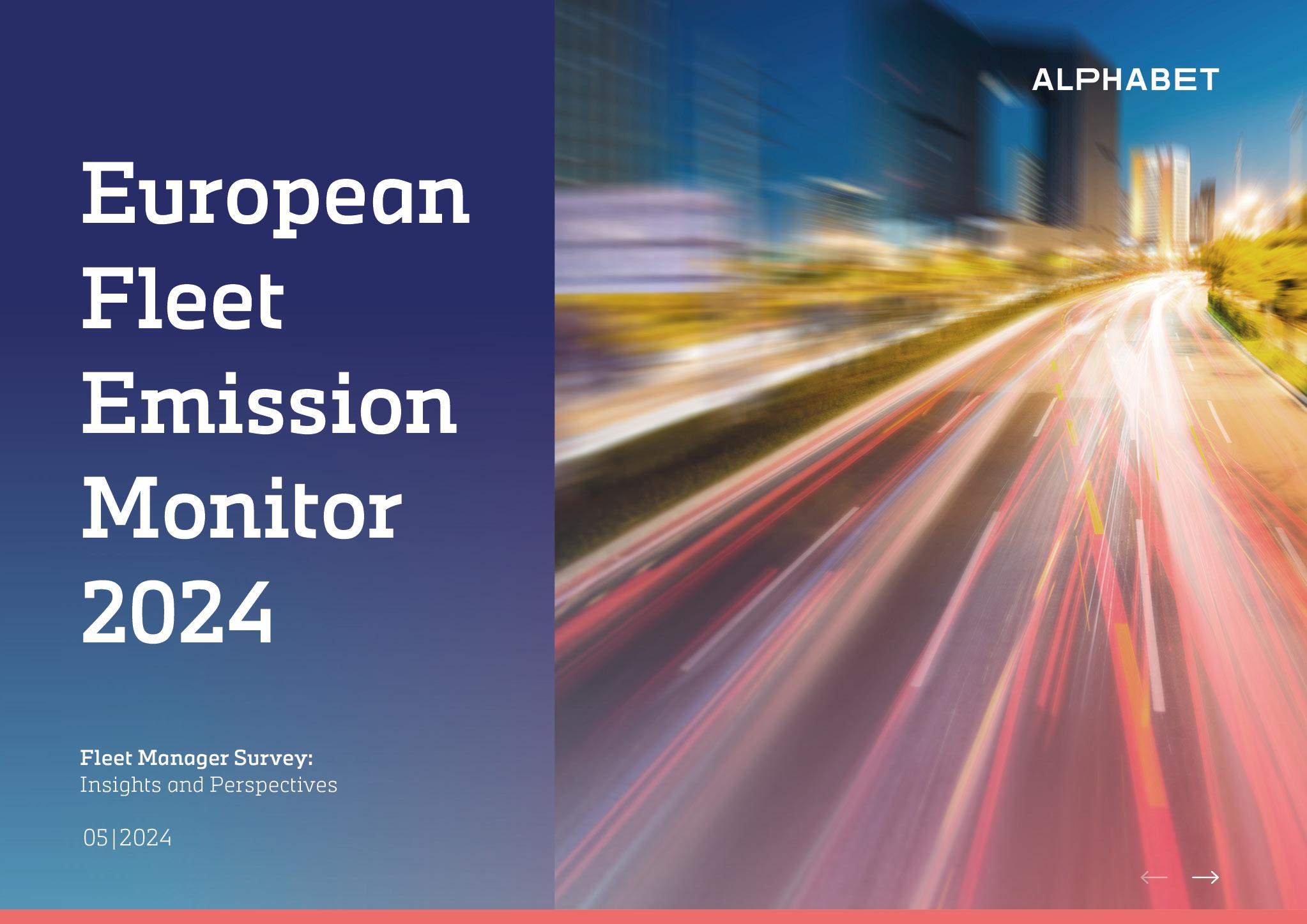 Cover European Fleet Emission Monitor 2024 - Fleet Manager Survey