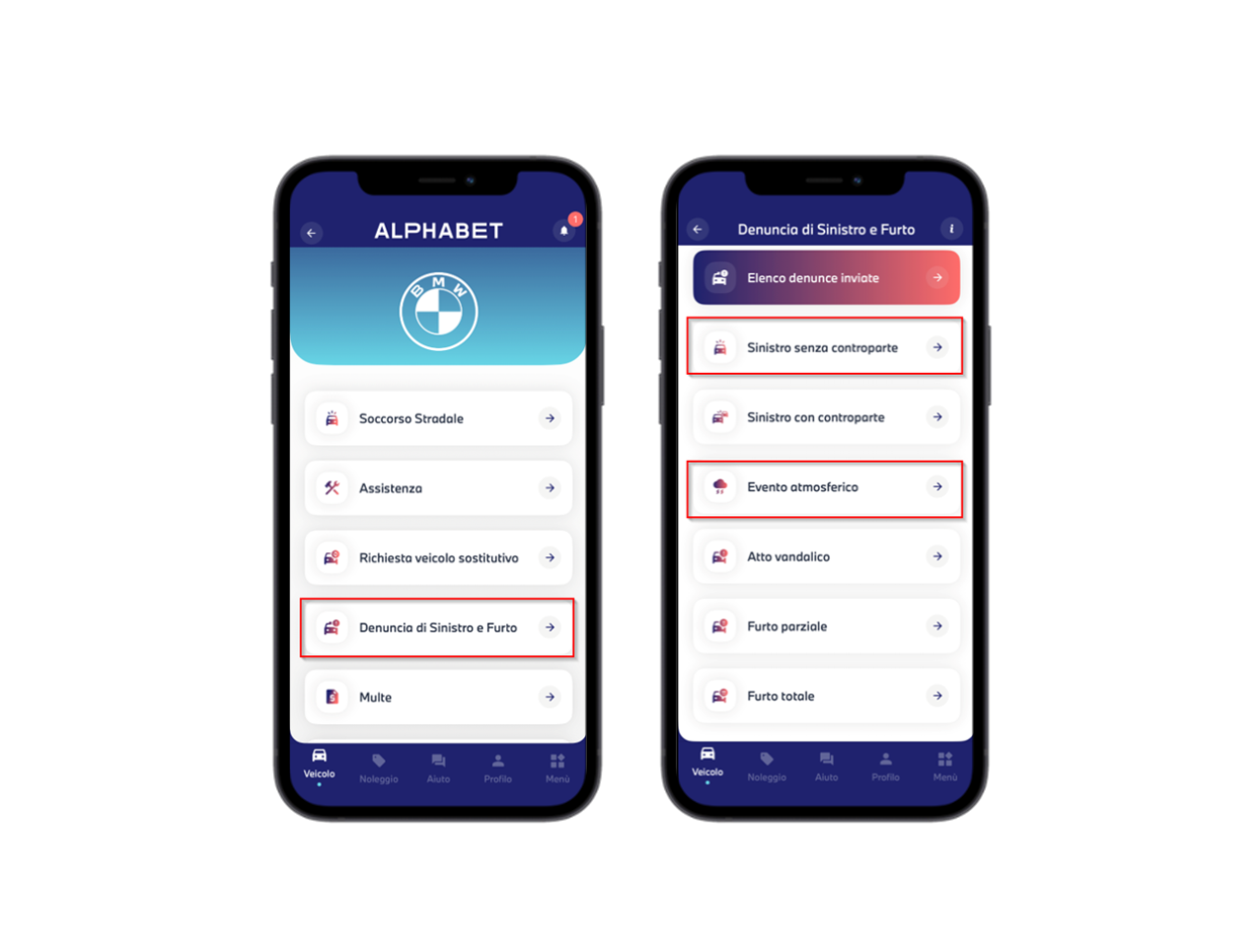 Denuncia evento AMS App