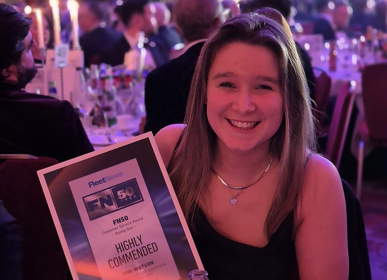 Miri Watson, Service Management Apprentice at Alphabet GB, highly commended in the Rising Star category at the 2024 FN50 Customer Service Awards.