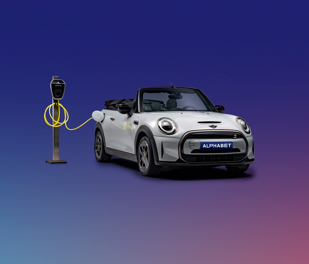 MINI con fondo azul en proceso de carga