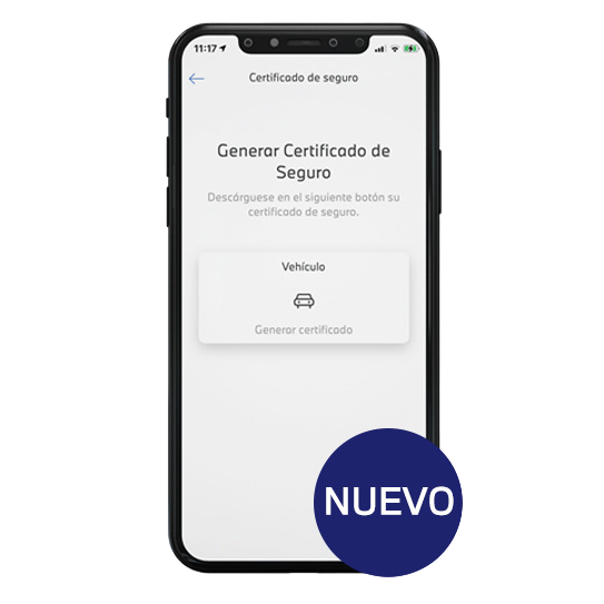 mockup_movil_app movil con texto y botones en la pantalla y un sticker de nuevo