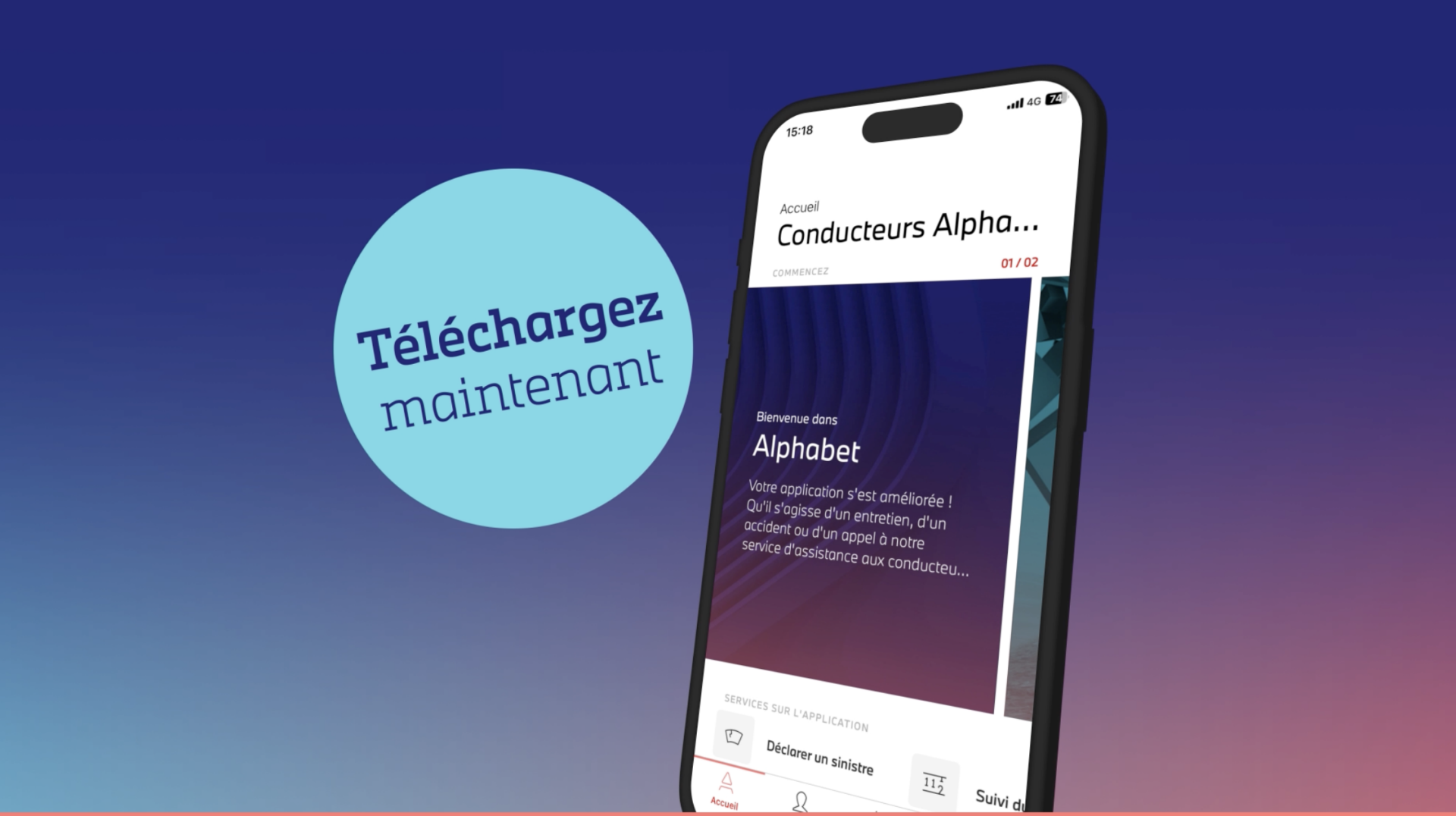  Comment se connecter à l'appplication Alphabet