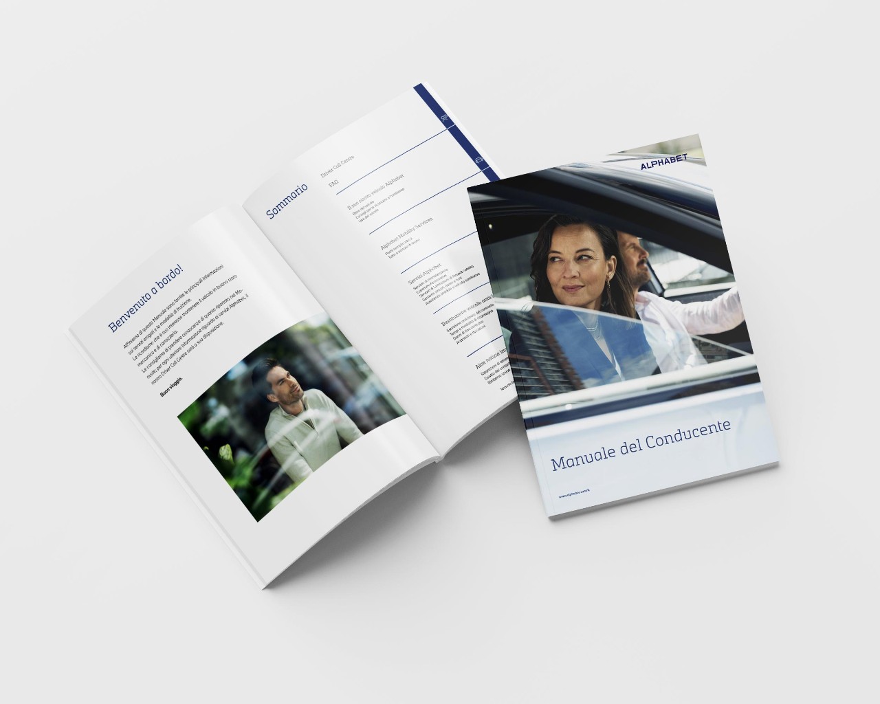 Copertina e interno Manuale del conducente Alphabet