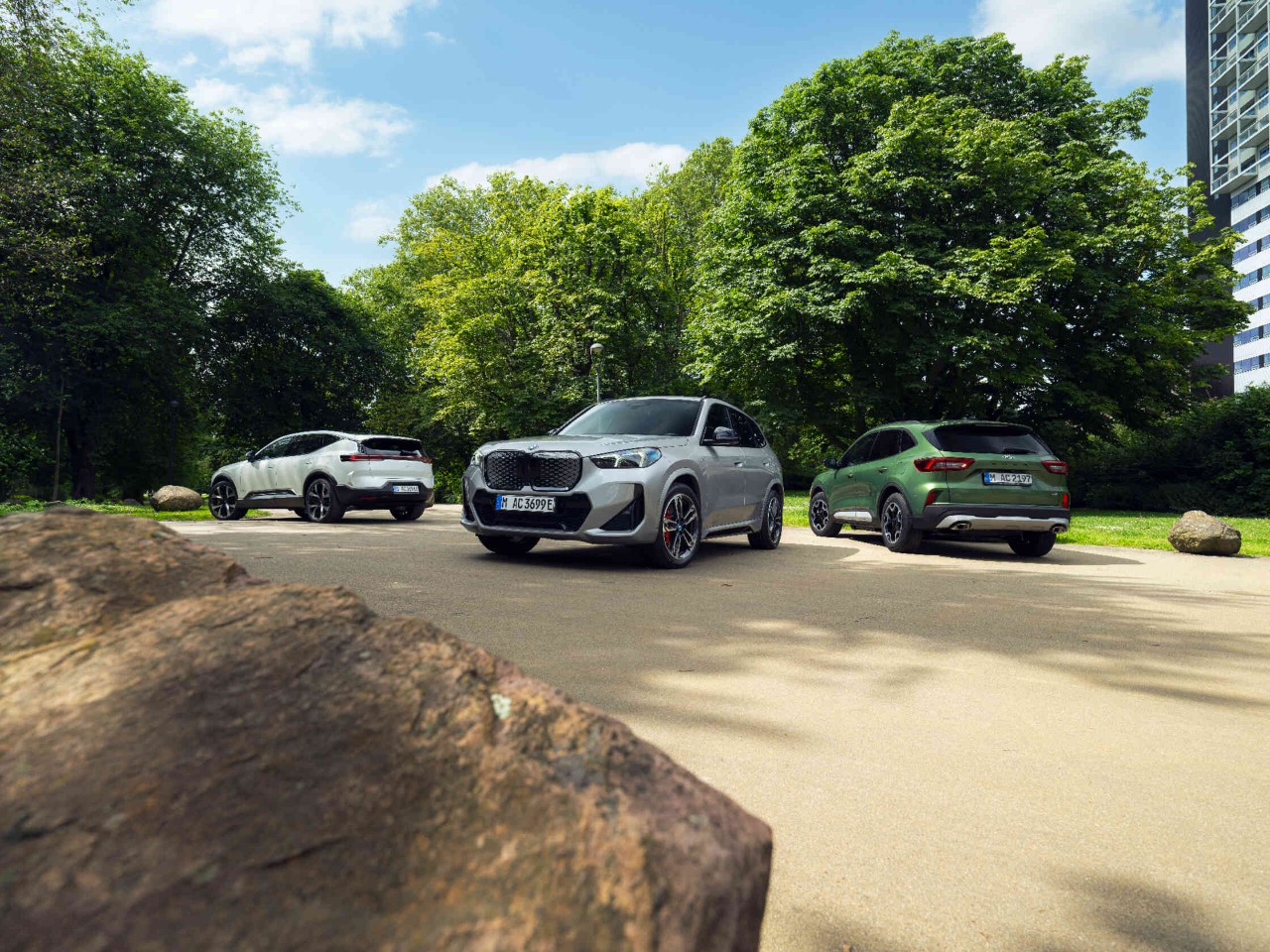 Auto's-park-parkeerplaats