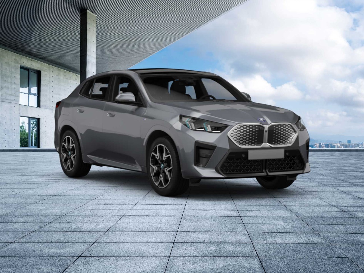 Grijze BMW iX2