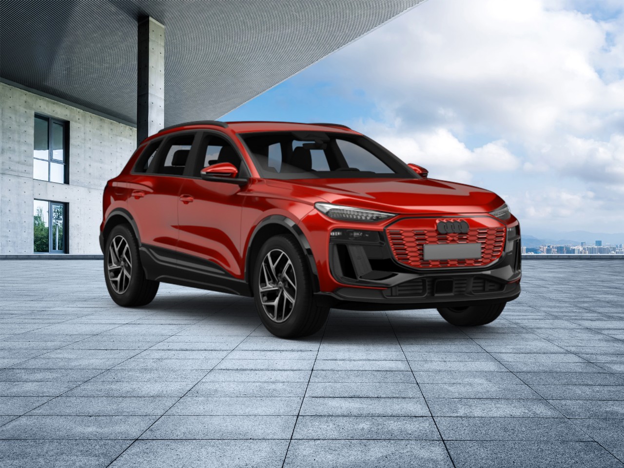 Rode Audi Q6 e-tron