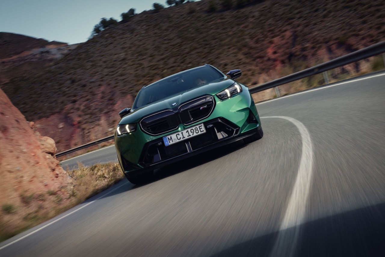 Groene BMW M5