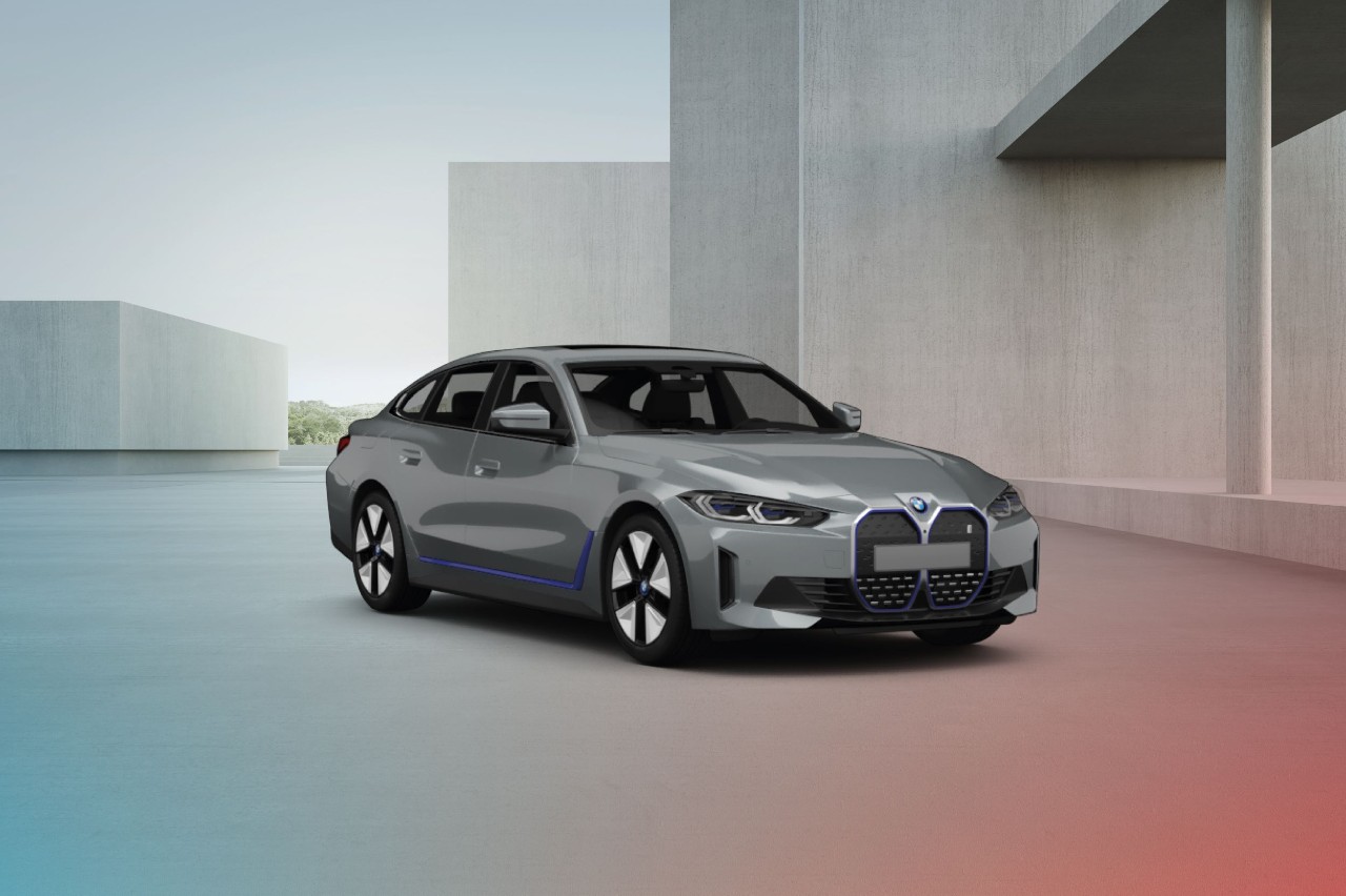 Grijze BMW i4