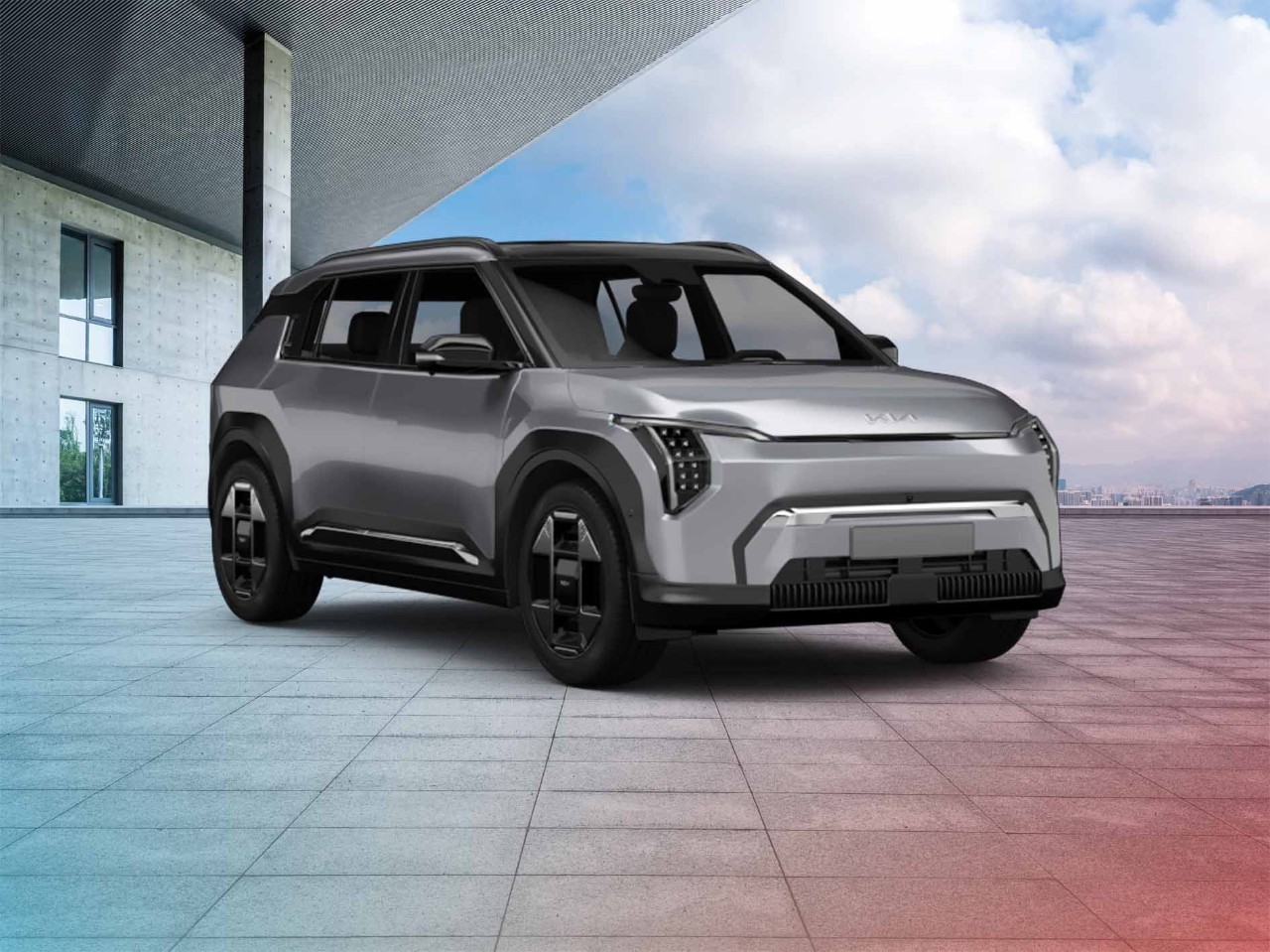 Grijze Kia EV3