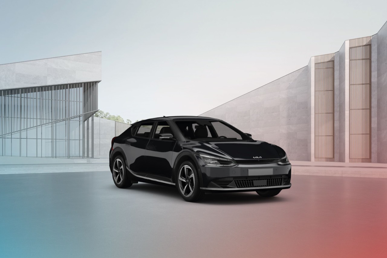 Zwarte Kia EV6