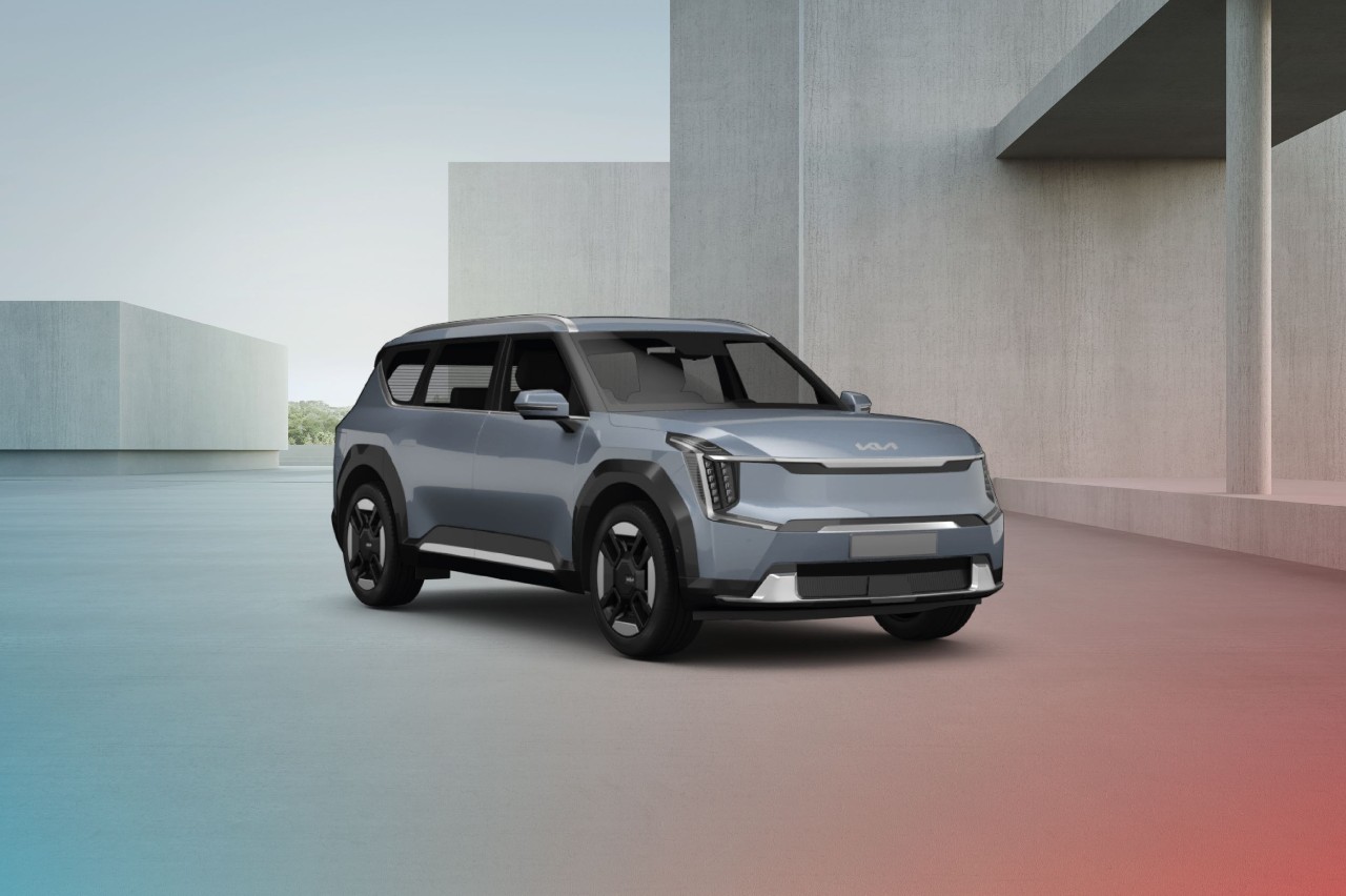 Blauwe Kia EV9