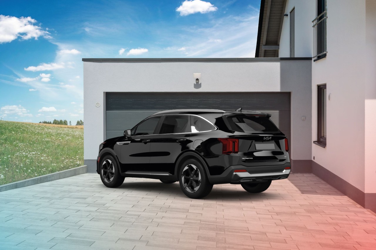 Zwarte Kia Sorento