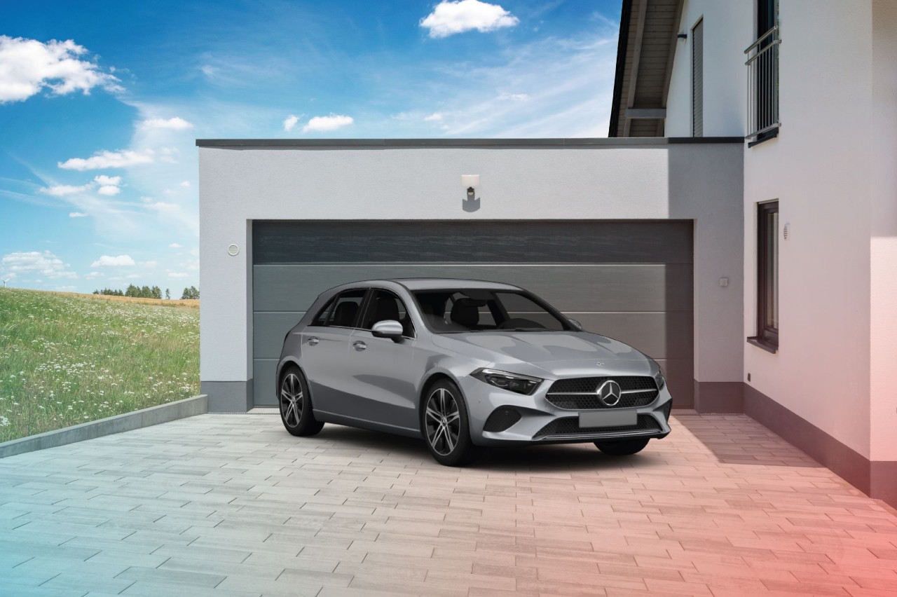 Grijze Mercedes-Benz A-Klasse