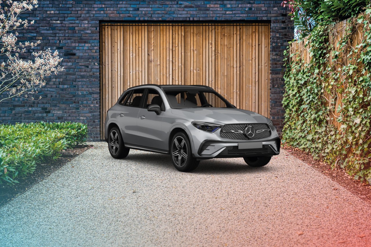 Grijze Mercedes-Benz GLC