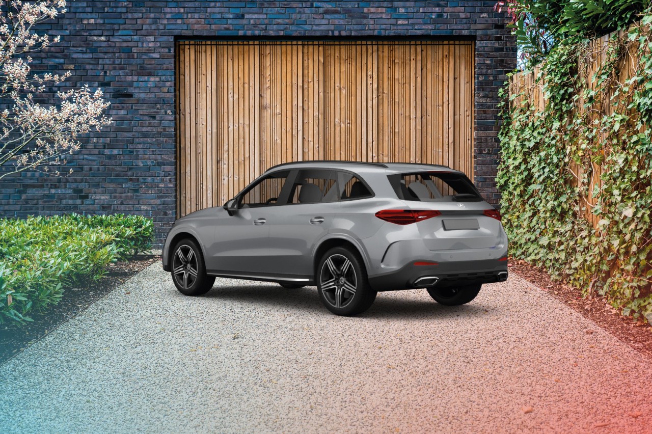 Grijze Mercedes-Benz GLC