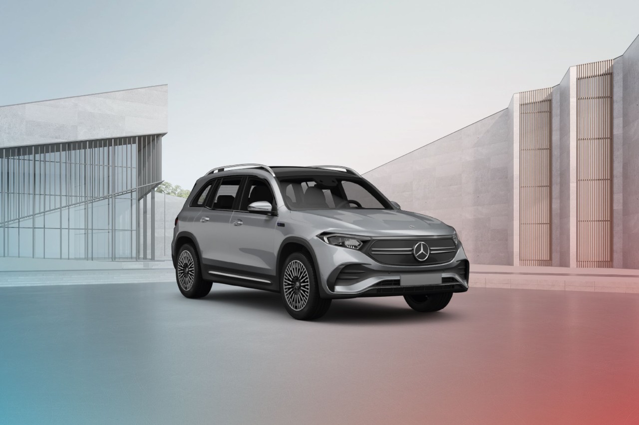 Grijze Mercedes-Benz EQB