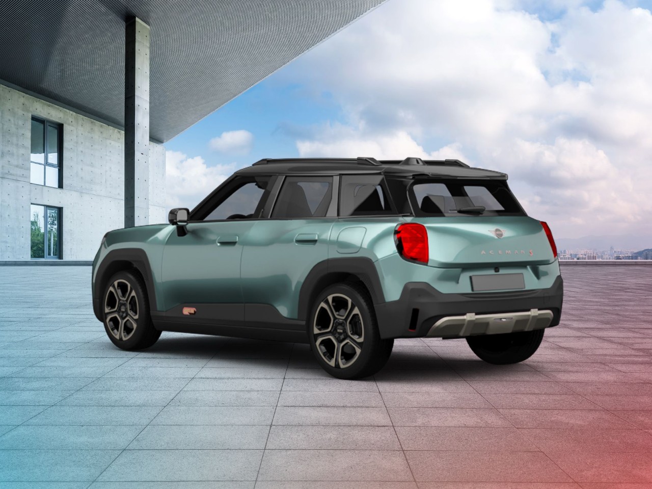 Mintgroene MINI Aceman