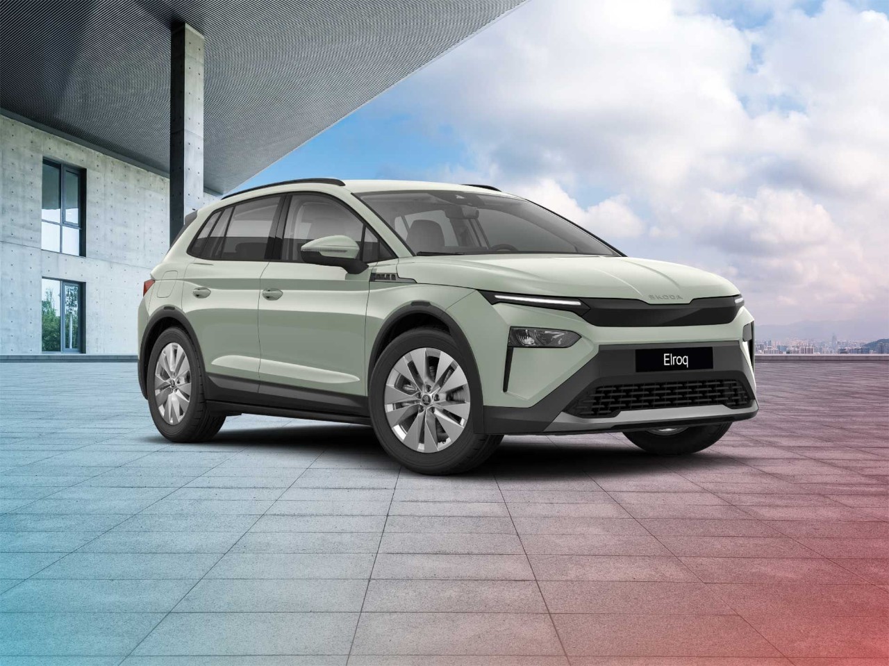 Een Groene Skoda Elroq