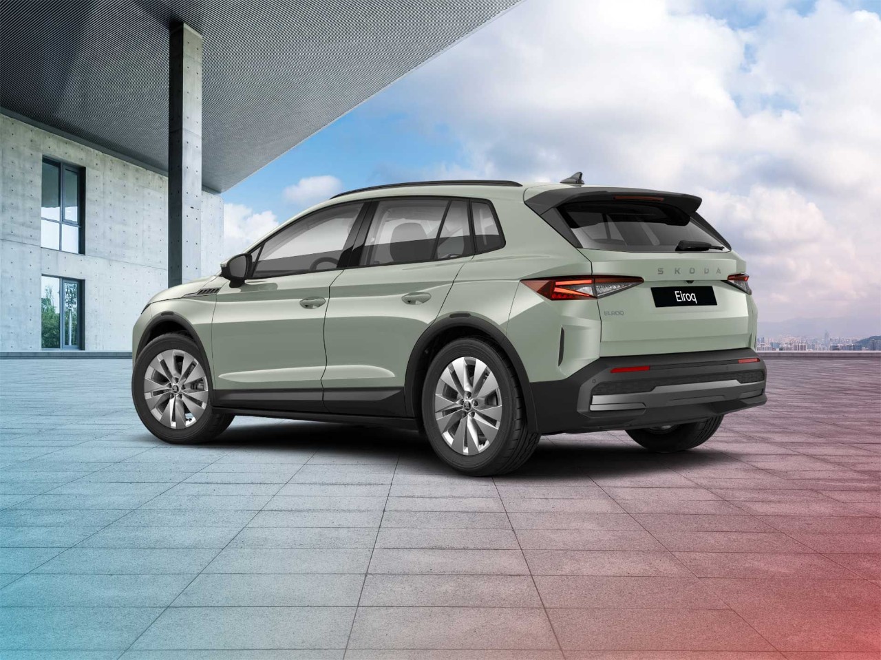 Een Groene Skoda Elroq