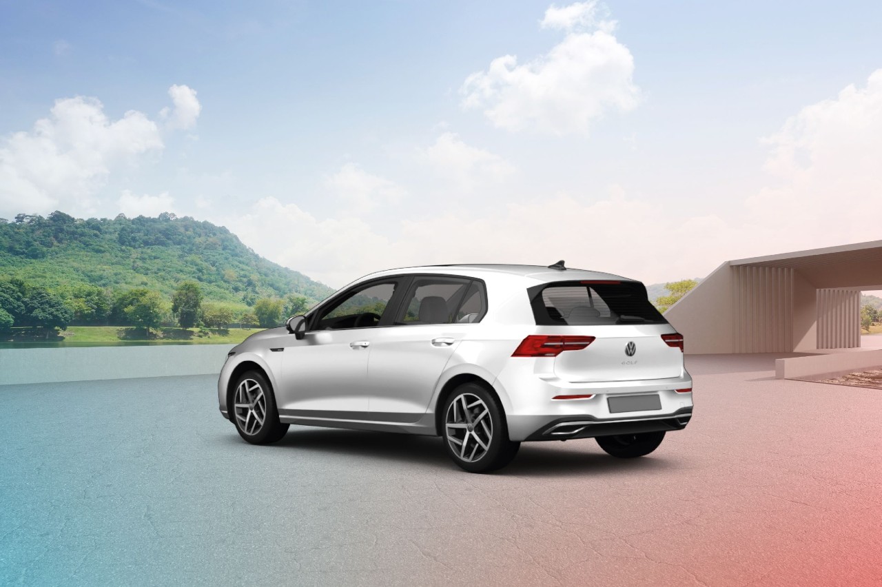 Witte Volkswagen Golf