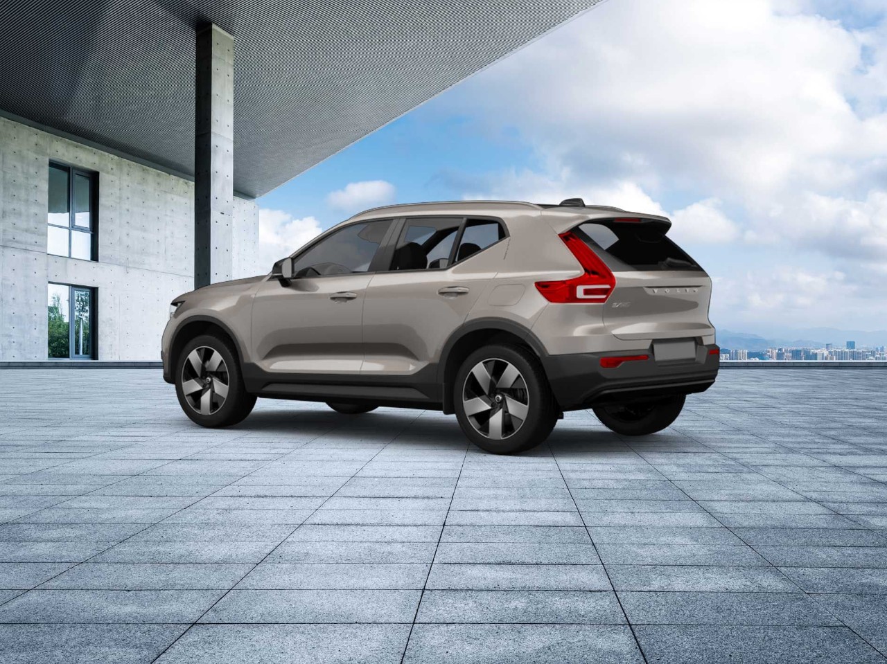 Champagne gekleurde Volvo XC40